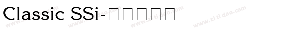 Classic SSi字体转换